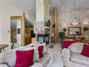 Fireplace, DVD player