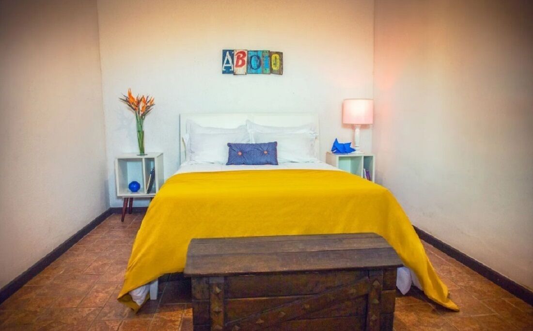 Village where a river passes