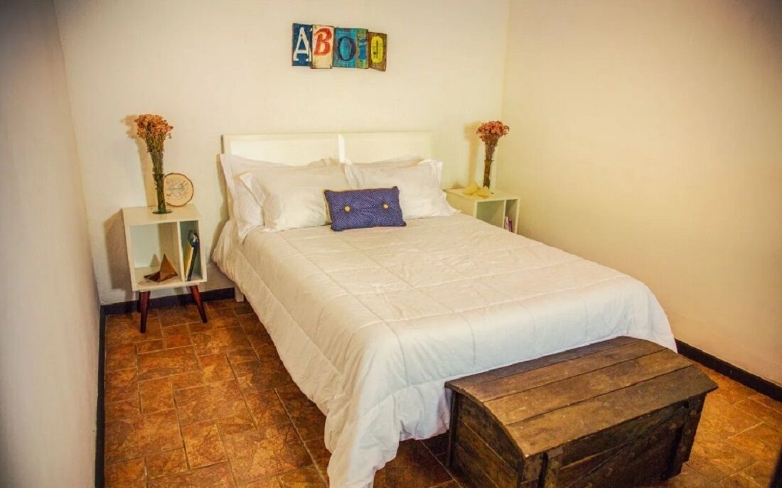 Village where a river passes