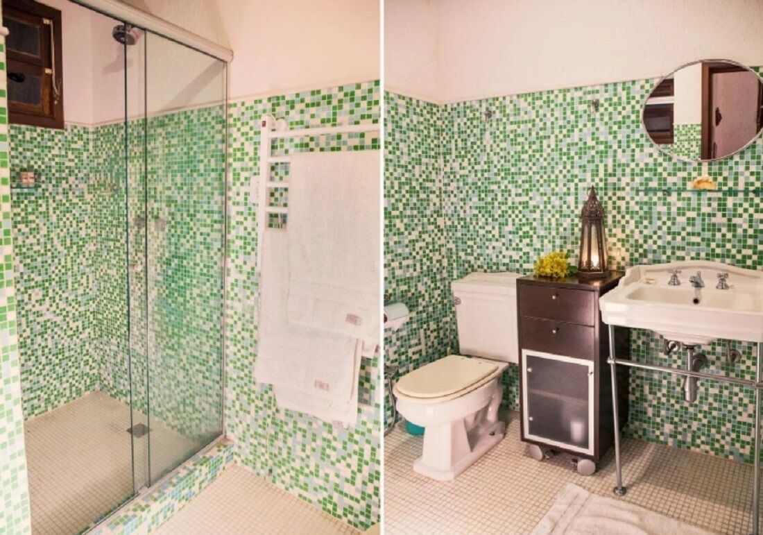 Village where a river passes