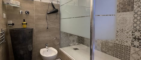 Douche, douche hydromassante, sèche-cheveux, bidet