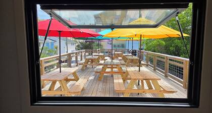One Epic Beach House! Seven separate units rented all together for groups.