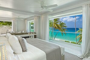 5 bedrooms, iron/ironing board, WiFi, bed sheets - Modern Luxury Beachfront Vacation Home - Footprints (Mount Standfast)