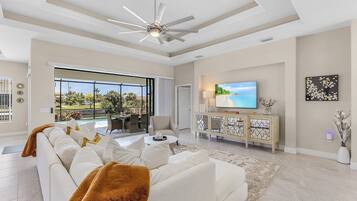 Smart-tv en een kantoor