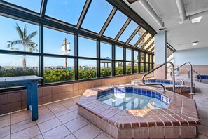 Indoor pool, a heated pool