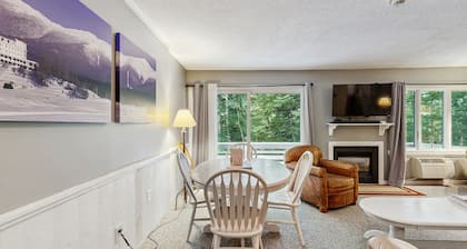 Ski-In/Out Mountain Condo w/Free WiFi, Deck, Ski View, Private W/D, & Gas Grill