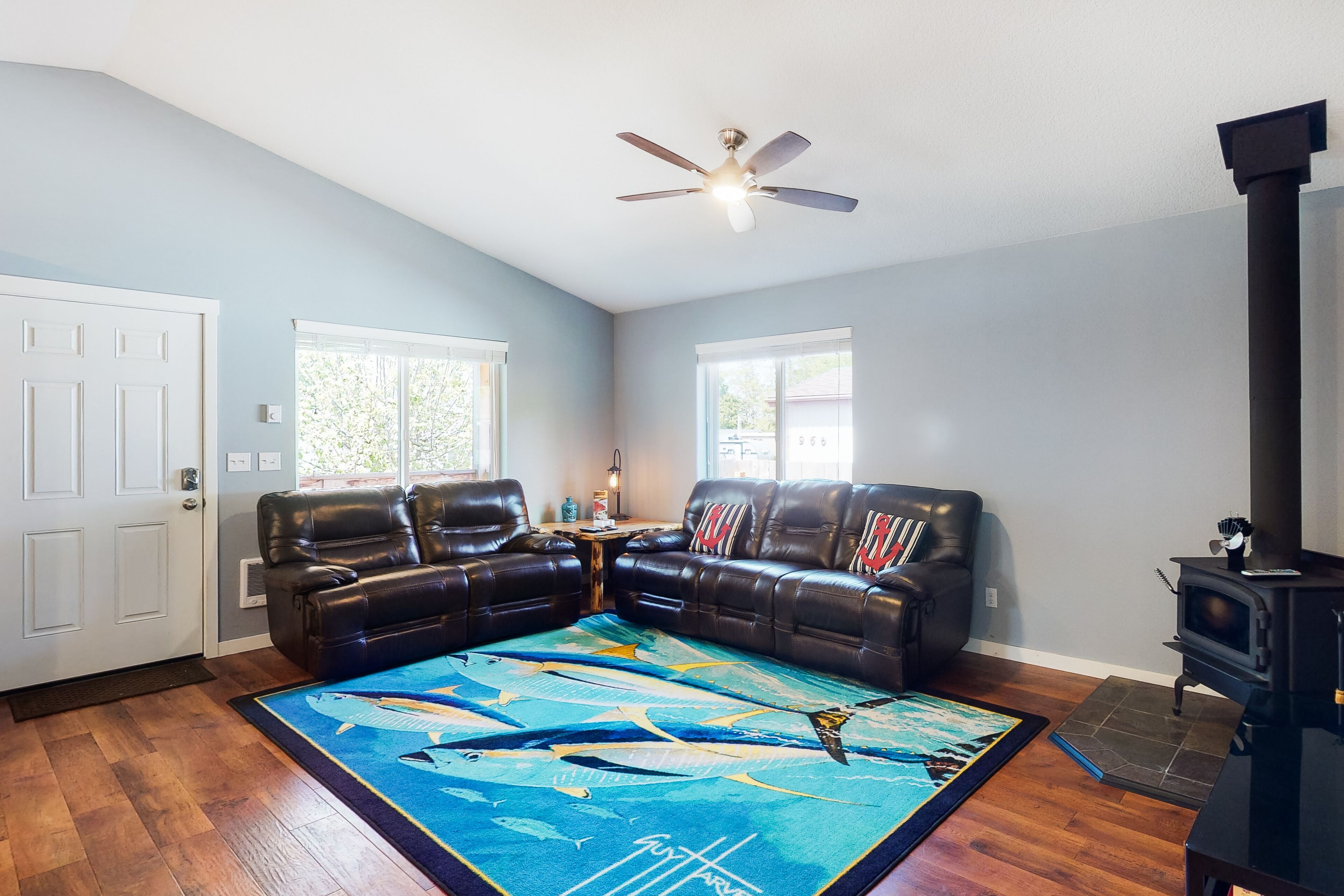 Dog-Friendly Home w/ Front Porch, Wood Stove, WiFi, W/D - Walk to the Beach!