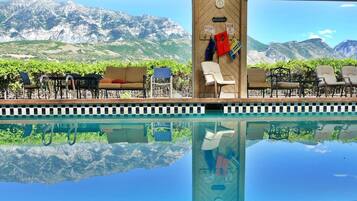 Indoor pool, a heated pool