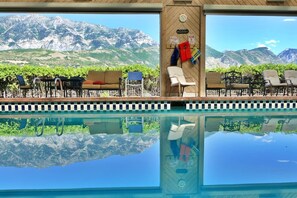 Piscine couverte, piscine chauffée