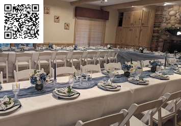 Great Room set up for formal dining
