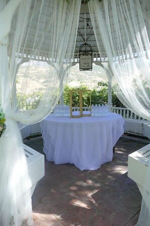 Área para banquetes al aire libre