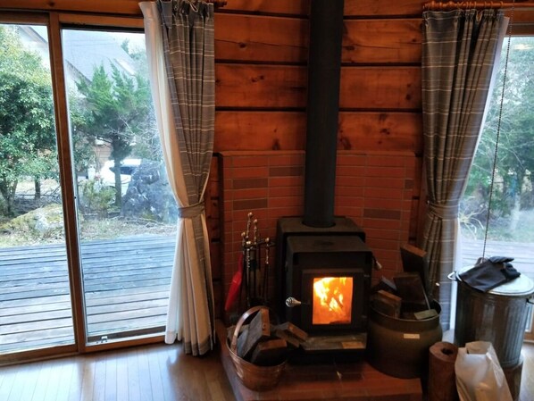 3 Bed Room House, Non Smoking | Living area | Flat-screen TV, DVD player - Loghouse kizuki (Tsuru)