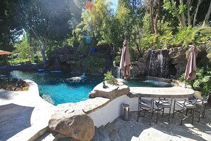 A heated pool