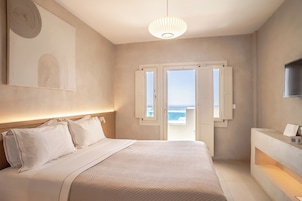 Ropa de cama de alta calidad y minibar