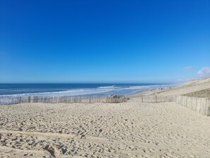 Beach nearby, sun-loungers