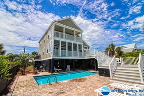 Pool - Five Bed, Four Bath, Renovated, Oceanfront Home w/ Private Pool (Garden City Beach)