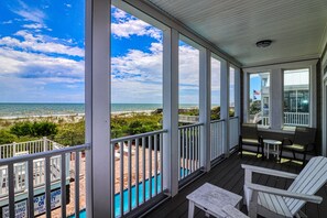 Property grounds - Five Bed, Four Bath, Renovated, Oceanfront Home w/ Private Pool (Garden City Beach)