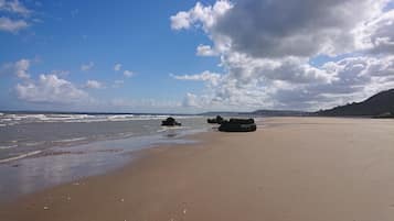 Vlak bij het strand