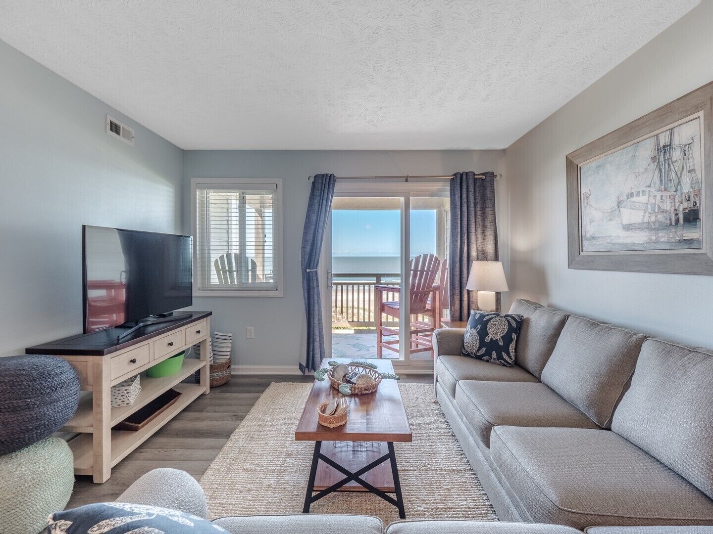 Oak Island Beach Villas 406: 2BR, 2BA, Sleeps 5 - oceanfront condo with pool!