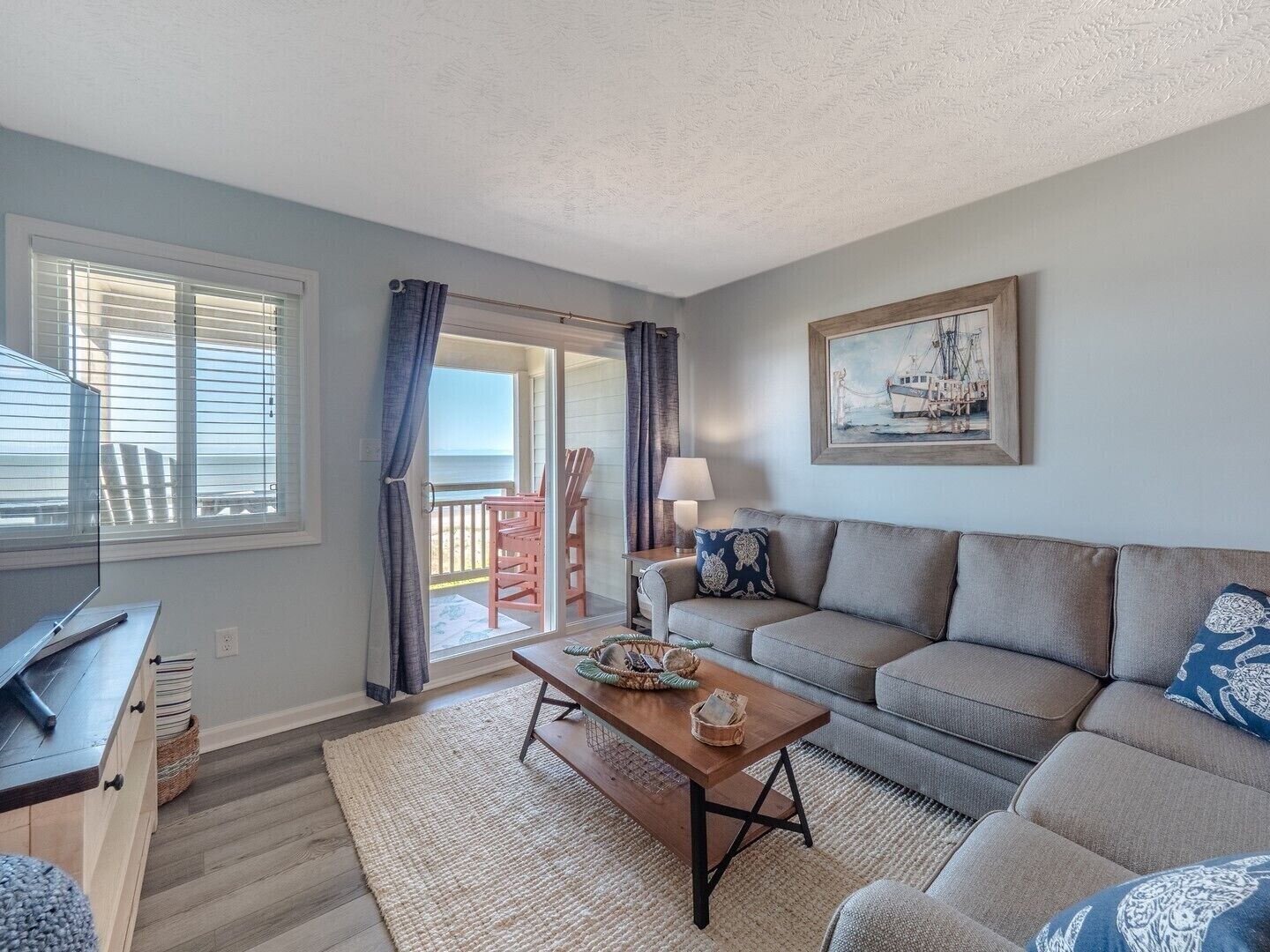 Oak Island Beach Villas 406: 2BR, 2BA, Sleeps 5 - oceanfront condo with pool!