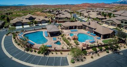 Two heated pools/spas, pond, backyard w/ BBQ