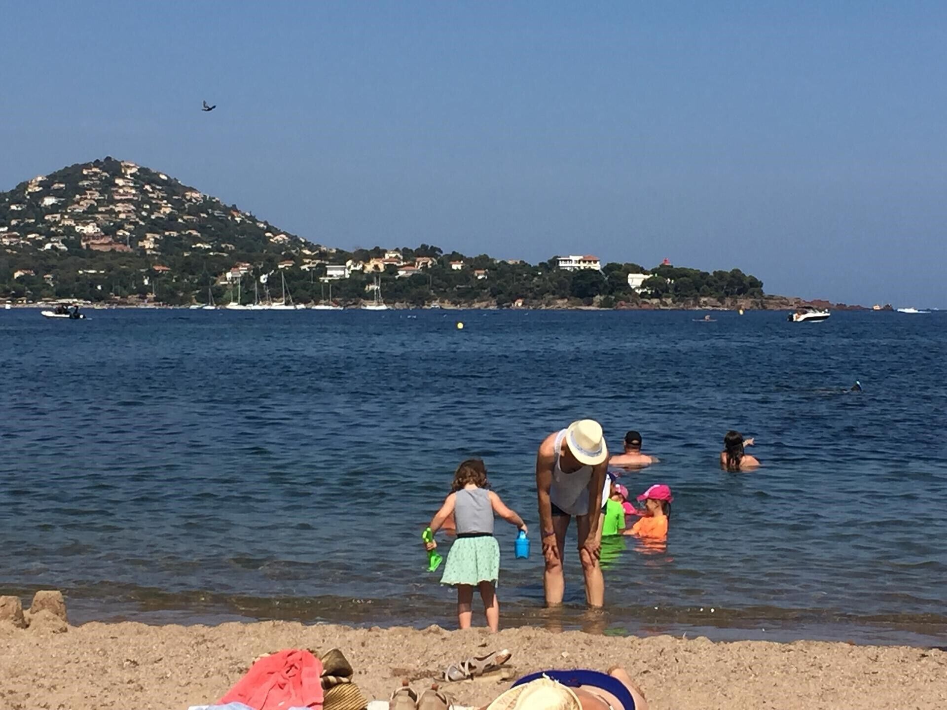 Vlak bij het strand