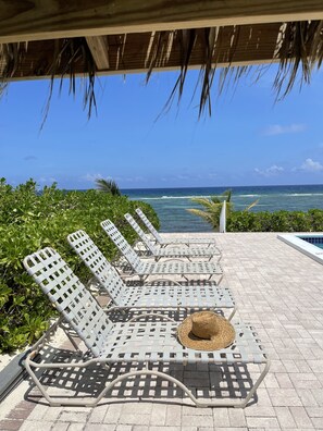 Terrace/patio - Tranquil beach retreat - The Nest @ North Pointe Condos, Rum Point, Grand Cayman (North Side)
