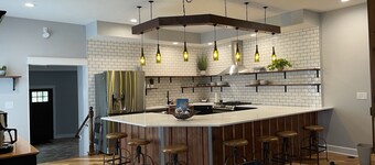 Large, family friendly, historic downtown Geneva. Lots of spaces for gathering. 