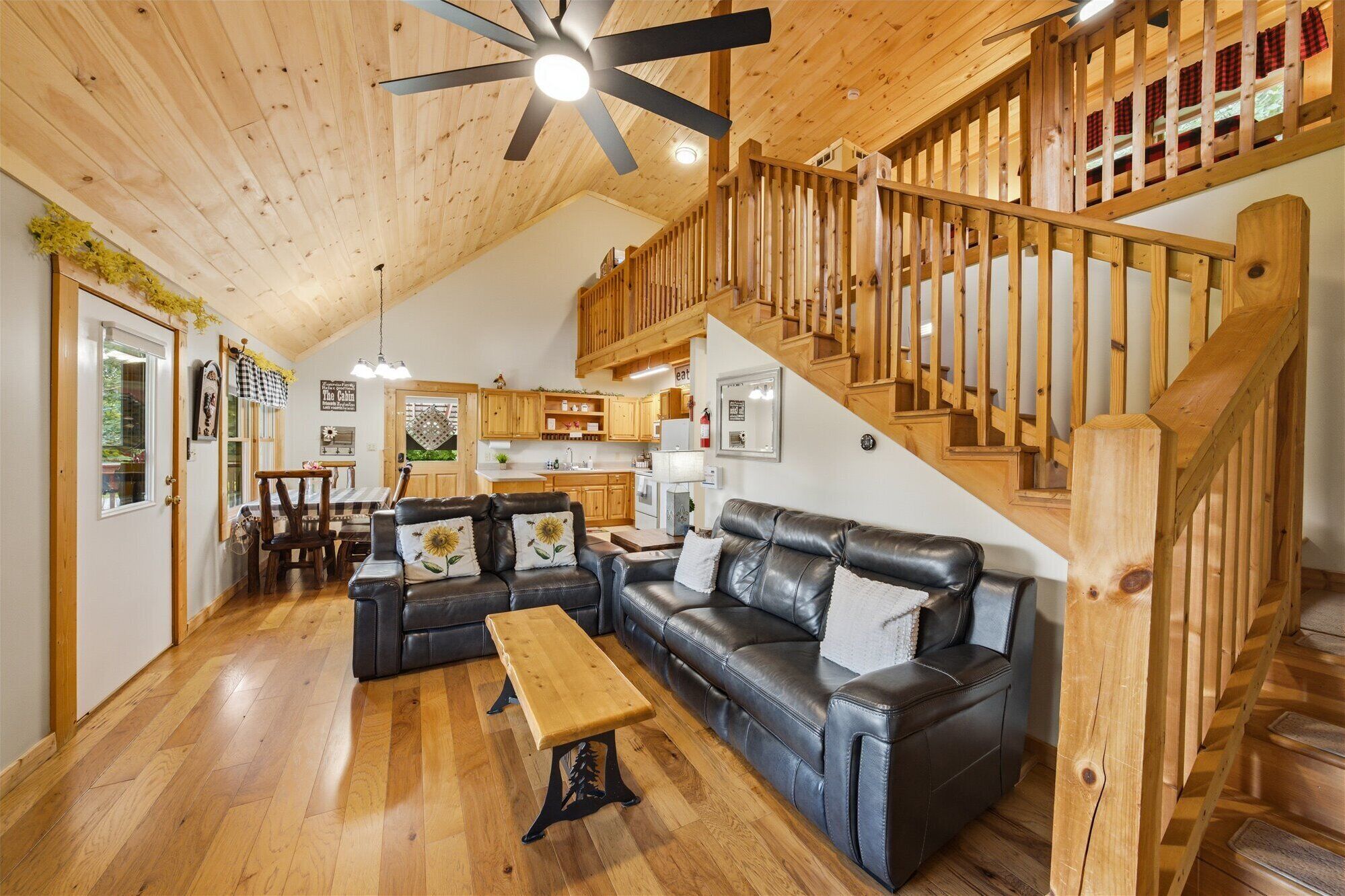Smart TV, fireplace, video games, DVD player
