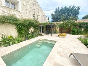 Outdoor pool - Charming provence mas with private pool (CONNAUX)
