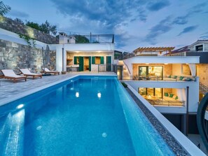 A heated pool
