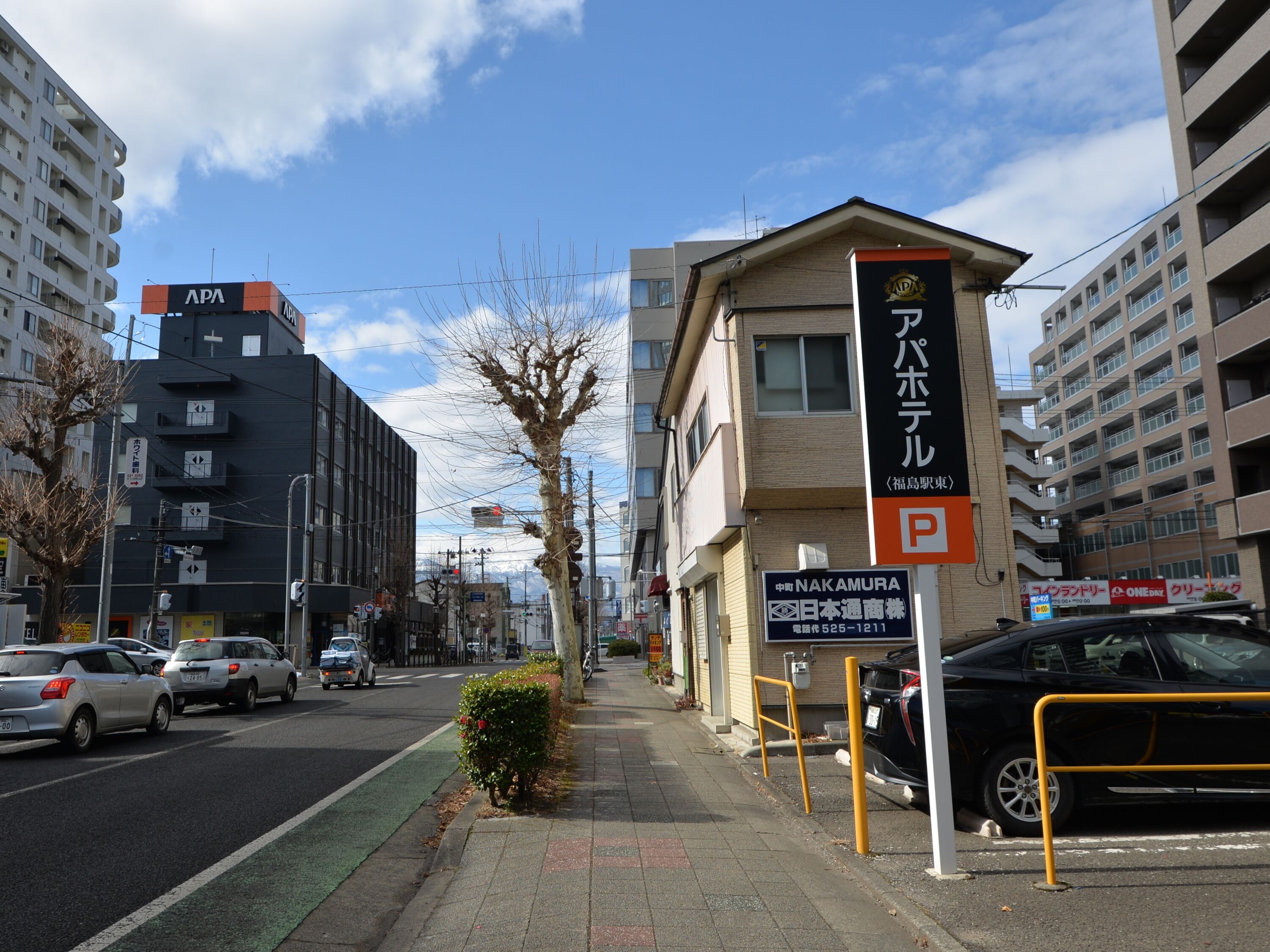 Ubetjent parkering (JPY 900 per natt)