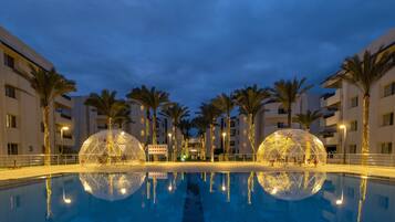 Outdoor pool, open 7:00 AM to 5:00 PM, pool umbrellas, pool loungers