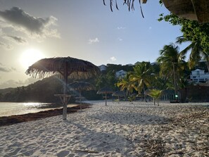 On the beach