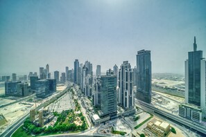 Deluxe Apartment | View from room - Boho-Chic Cosy 1BR, minutes to Burj Khalifa (Dubai)