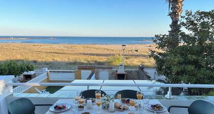 Beachfront Home · 5 Steps to the Sand · Large Private Terrace with Pergola · AC