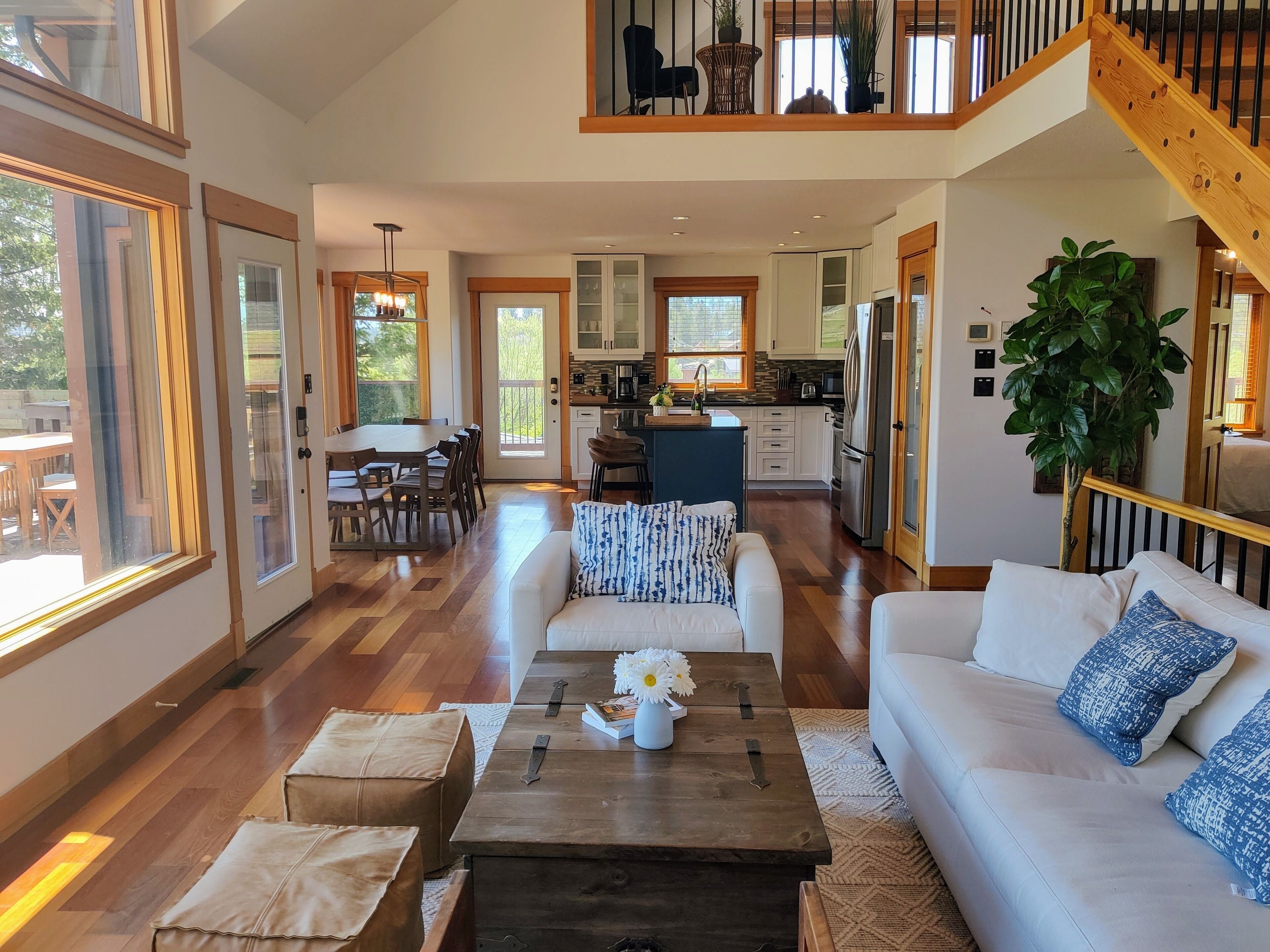 Stunning mountain views with an expansive deck, hot tub, and central location!