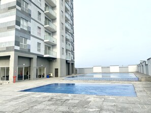 Una piscina riscaldata