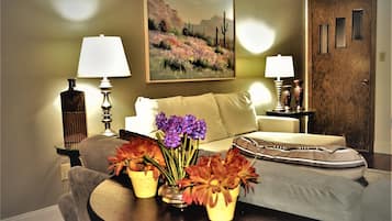 Apartment, 2 Bedrooms, Balcony | Living area