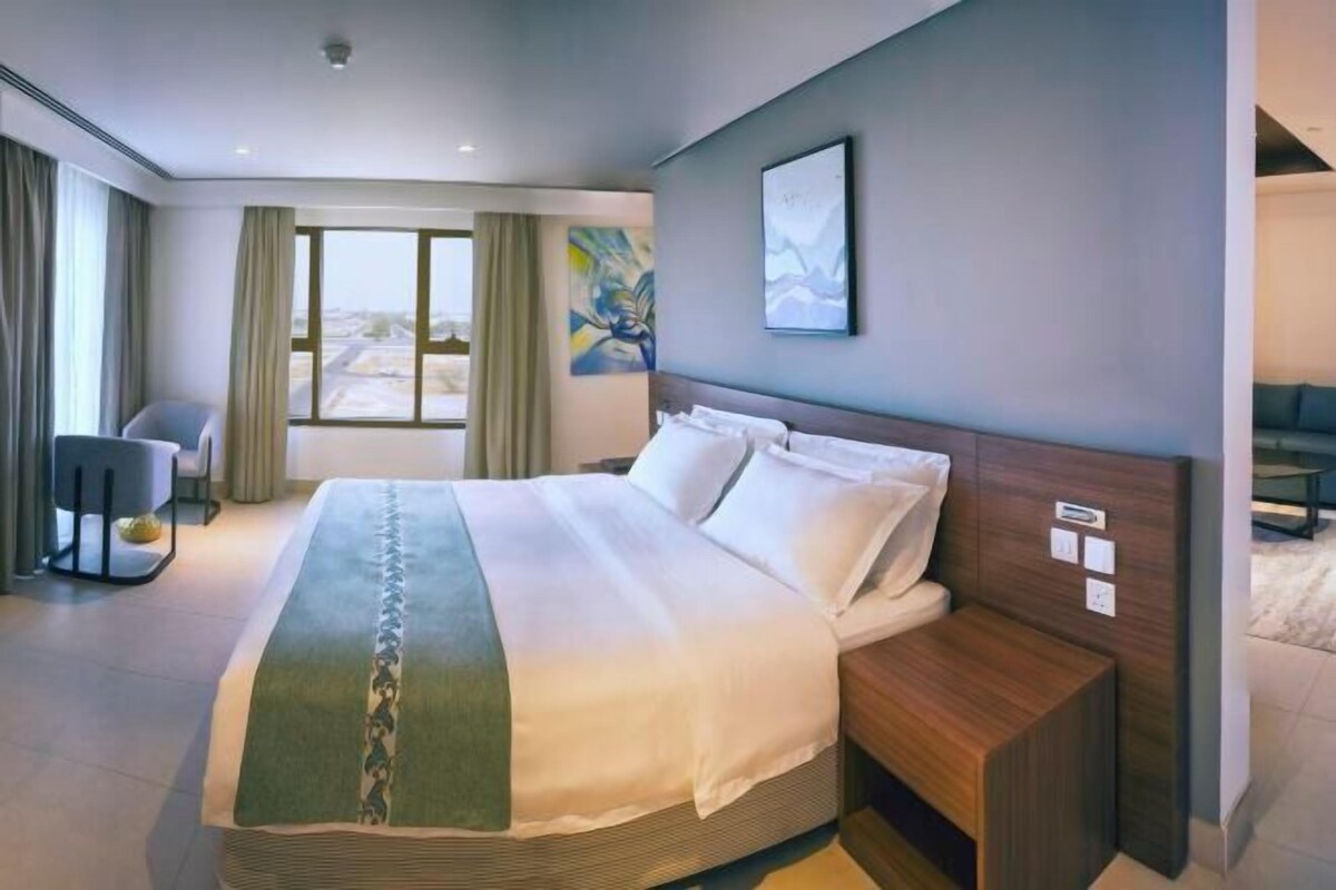 In-room safe, desk, laptop workspace, blackout drapes