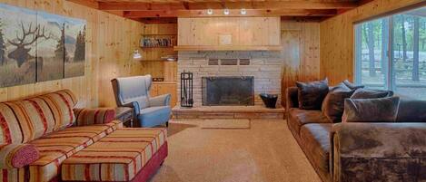 Chimenea y reproductor de DVD