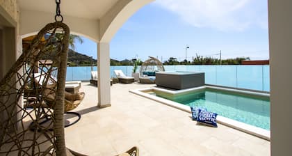 Mediterranean villa with private pool on Foxi Manna beach in Sardinia