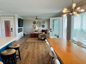 Interior - Experience stunning oceanfront views at Nauti Time, a spacious 5-bedroom retreat in Holden Beach. (Holden Beach)