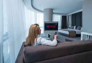 Deluxe-Doppelzimmer | Bettwäsche aus ägyptischer Baumwolle, hochwertige Bettwaren
