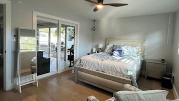 2 slaapkamers, een strijkplank/strijkijzer, gratis wifi, beddengoed