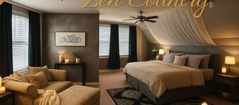 "Zen Country Wellness Retreat:Fire Pit Reflections & Countryside by Gigi Nicole"