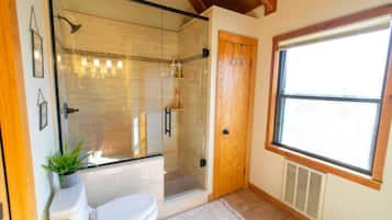Douche, serviettes fournies