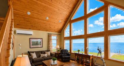 Oceanfront A-Frame Cottage | Stunning Bridge Views | Dog Friendly | Sleeps 8