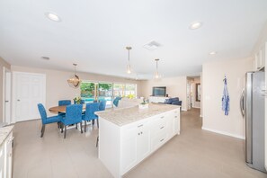 Dining tables, kitchen islands