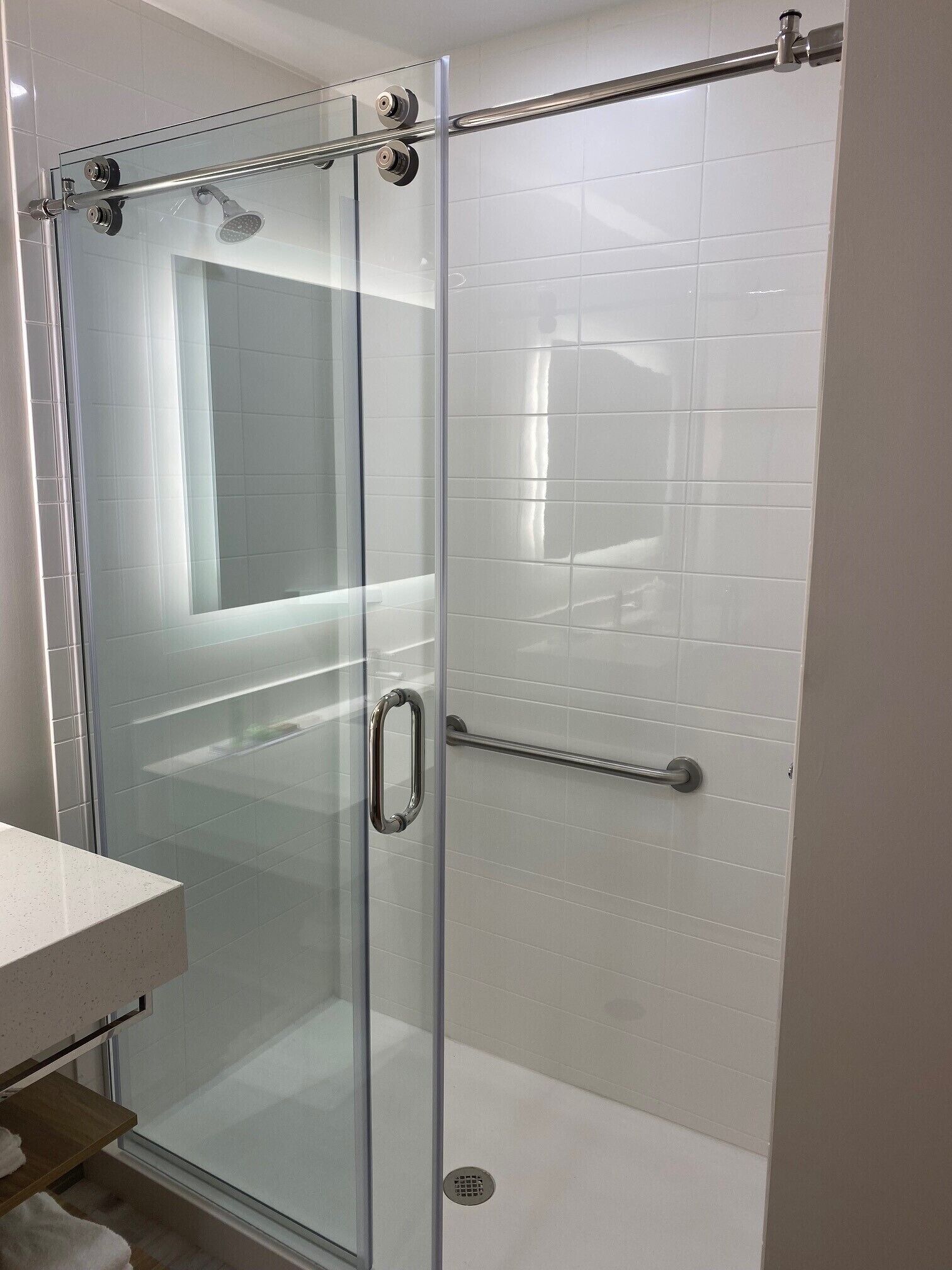 deluxe room, 2 queen beds, non smoking | bathroom | designer toiletries, hair dryer, towels, soap